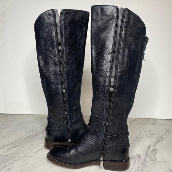 Franco Sarto Haylie Black Leather Tall Boot 6 1/2 - Picture 6 of 14